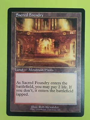 Sacred Foundry (Retro Frame) NM #409 Ravnica Remastered MTG • $15.95