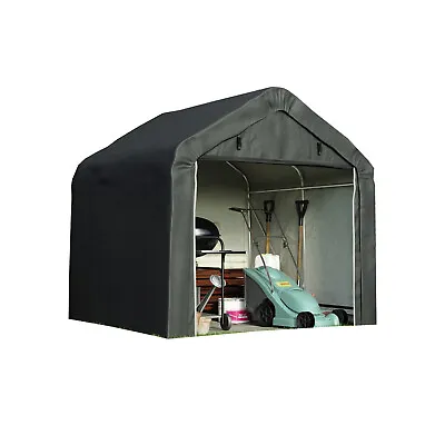 Garden Gear Apex Waterproof Shed 6x6 - 8x12ft Firewood Log Portable Car Storage • £229.99