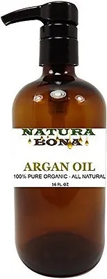 $59.99 • Buy Pure Organic Argan Oil 16 Oz Amber Glass Pump Bottle - A Natural Skin Moistur...