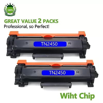 2 X TN2450 Toner For Brother MFC-L2713DW  MFC-L2750DW MFC-L2350DW Printer • $51.99