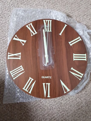 £8 • Buy Large Luminous Wall Clocks Glow In The Dark Silent 