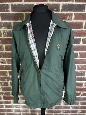 £39.99 • Buy Chaps Ralph Lauren Harrington Style Jacket Green - Check Plaid Lining - Medium