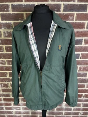 £39.99 • Buy Chaps Ralph Lauren Harrington Style Jacket Green - Check Plaid Lining - Medium