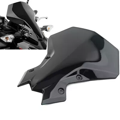 Windshield Wind Screen Visor Deflector Cover For Kawasaki Z900 Z650 20-23 Black • £46.60