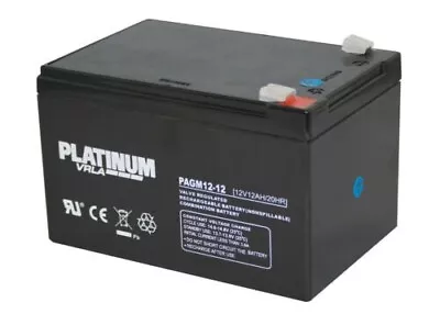 £29.99 • Buy Platinum 12v 12ah Gel Battery Peg Perego Injusa Feber Electric Ride On Car