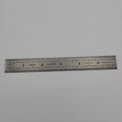 Sears 6” Scale 9-4006 Rule  Machinist • $7.99