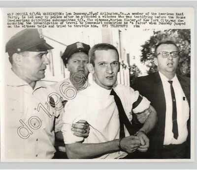 $40 • Buy LON DUNAWAY Member Of FAR RIGHT Arrested Arlington, VA. 1964 Press Photo Crime