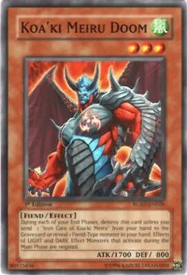 Koa'ki Meiru Doom - RGBT-EN026 - Common - 1st Edition - YuGiOh • £0.99