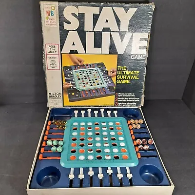 $24.95 • Buy Vintage 1978 Milton Bradley Stay Alive Marble Strategy Board Game Complete