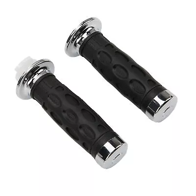 Pair 22mm Motorcycle Throttle Twist Handle Grip For Scooter GY6 50cc 80cc 125c 1 • $10.95