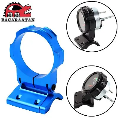 2'' 52mm Adjustable Aluminum Gauge Mount Bracket Single Hole Meter Holder Blue • $12.42