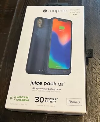 Mophie Juice Pack Air Wireless Charging Battery Case For IPhone XS / X - BLUE • $11.99