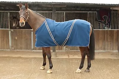 Rhinegold Comfey Fleece Horse Rug | Red Or Navy | Std Neck | 4'6 -7'0  • £25.45