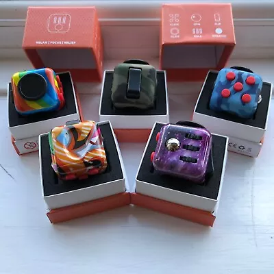 £5.99 • Buy Fidget Cube Spinner Toy Children Desk Adult Stress Relief Cubes ADHD UK Camo New