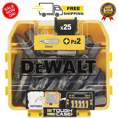 £6.48 • Buy Dewalt 25 X PZ2 Impact Torsion Screwdriver Bits FLEXTORQ Tough Carry Case Pozi
