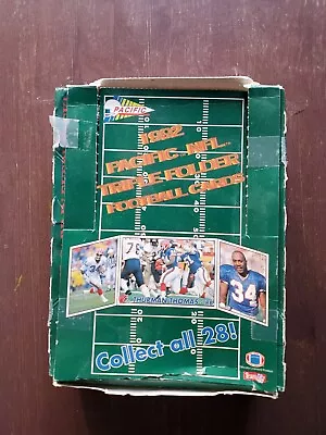 1992 Pacific Football NFL Triple Folders 35 Total Packs 1 Card And Bonus Card Ea • $25