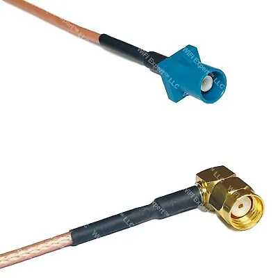 RG316 Fakra Z Male To RP-SMA MALE ANGLE RF Cable Rapid-SHIP LOT • $9.99