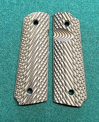 Nighthawk Custom G138 Black And Green VZ Grips For 1911 GOV Or Commander • $49.99