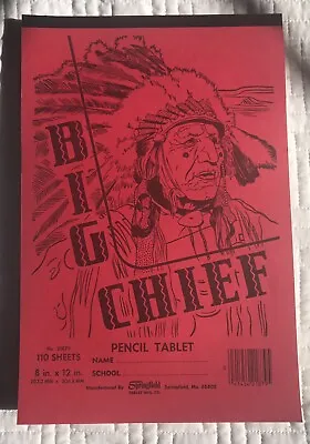 Vintage Big Chief 100 Sheet Lined Writing Tablet 8x12 Springfield Tablet Unused • $14