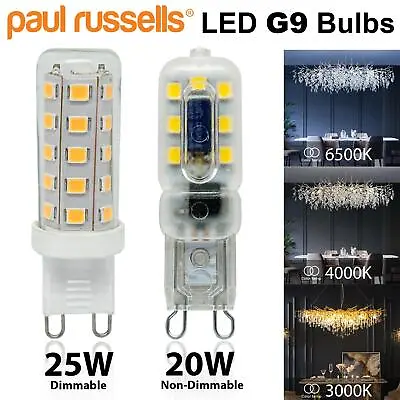 G9 LED 2.2W / 3W Light Dimmable Bulbs Replacement For G9 Halogen Capsule Bulbs • £57.99