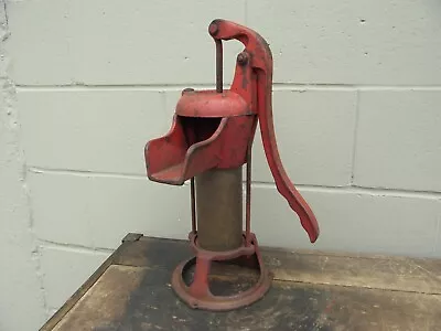 Vintage Columbiana Cast Iron Brass Well Water Hand Pump Off Grid Farm Kitchen #3 • $134.95