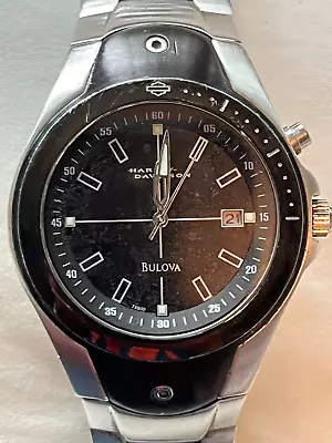 Harley Davidson Bulova Men's Wristwatch 2002 • $50.99