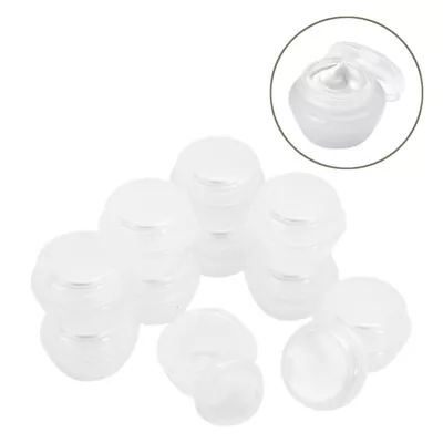  10 Pcs Travel Body Butter Containers For Toiletries Cream Sample Pots • £7.68