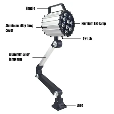 12W LED Milling CNC Machine Tool Light Workshop Working Lamp Lathe Lamp 220/110V • $119.88