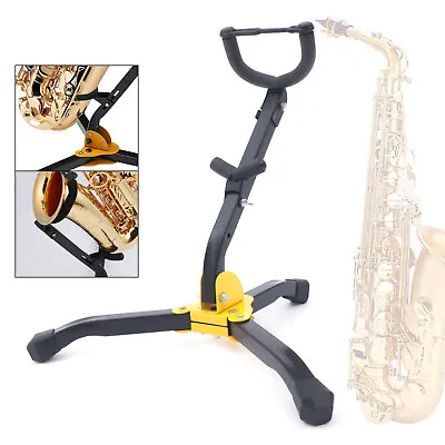 $23.03 • Buy Saxophone Tripod Stand Holder Folding Bracket For Alto Tenor Saxophone Portable
