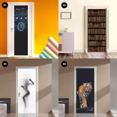 $14.95 • Buy 3D Door Mural Wall Stickers Art Decal Self Adhesive Removable Water Resistant