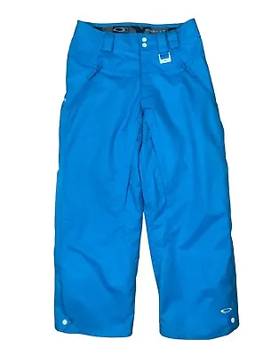 Oakley Snowboard Pants Adults Small Loose Fit Blue Lined Insulated • $40