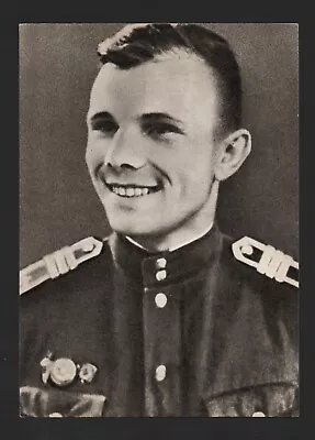 1969 First World Cosmonaut Space Traveller Yuri Gagarin In 1955 Vintage Postcard • £10