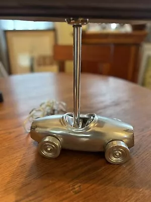 The Pottery Barn (Kids) Chrome Derby Race Car Table Lamp Tested 2008 Retired • $39.99