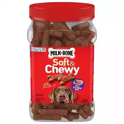 Milk-Bone Soft&Chewy Dog Treats Beef & Filet Mignon Recipe W/ Chuck Roast 25oz • $14.40