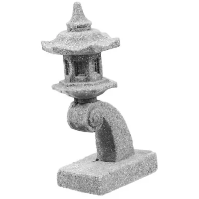  Japanese Pagoda Ornament Miniature Bonsai Decor Stone Lantern Ornaments Crafts • £5.69