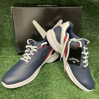 Callaway Solana TRX V2 Navy/Red Waterproof Golf Shoe Size 10 • $99