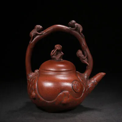 Chinese Yixing Zisha Clay Handmade Exquisite Monkey Teapot 9459 • $133.56