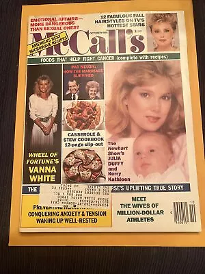McCall's Magazine October 1986 Julia Duffy Vanna White • $15.50