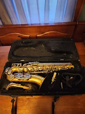 Vintage Armstrong Brass Alto Saxophone With Original Hard Case Serial #N249724  • $210