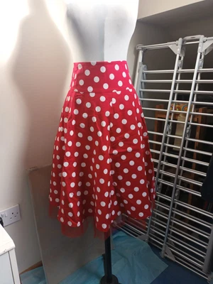 £4.50 • Buy Fred Sun Drop Waist Full Skirt With Net Pink Size 10