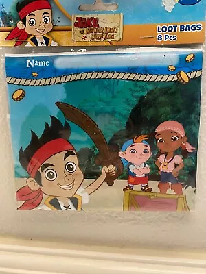 Jake And The Never Land Pirates Party Loot Bags 8 Count • £1.88