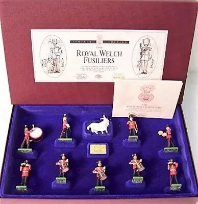 W Britains Metal Toy Soldier  - The Royal Welch Fusiliers - Set5191 - 10 Figures • £69.75