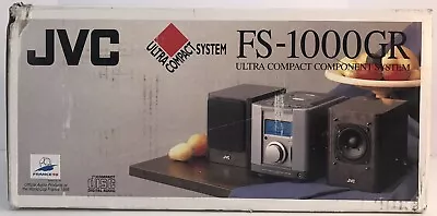 JVC FS-1000GR CD Player AM/FM Compact Mini System W Speakers Remote NEW • $399.99