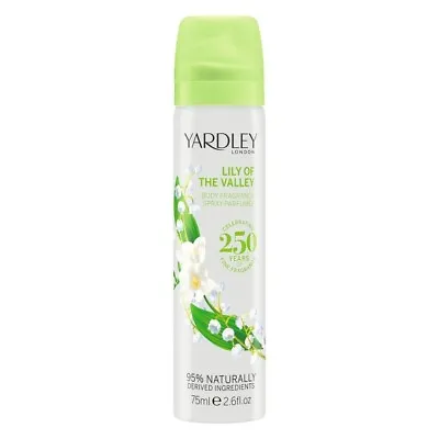 Yardley London Lily Of The Valley Body Spray 75ml - Brand New • £6.28