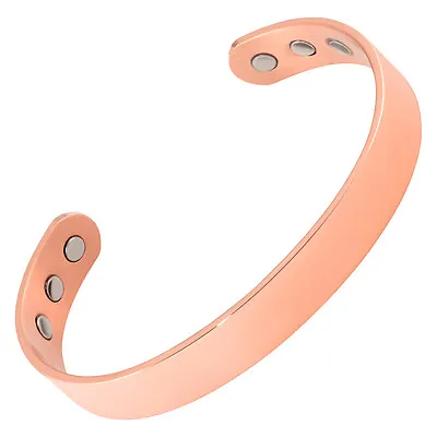 New Solid Copper MagneticTherapy Bracelet Pain Men High Power Magnets Wide Grand • $24.95