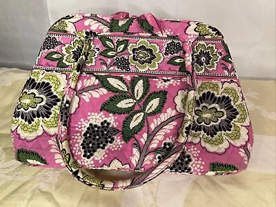 Vera Bradley Bowler Satchel Handbag Priscilla Pink Retired Pre-Owned VGC • $19.99