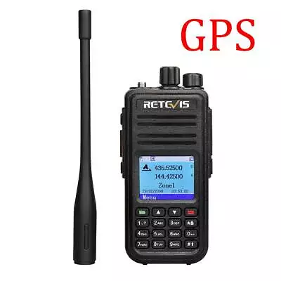 $114.99 • Buy Retevis RT3S Digital Ham Radio DMR GPS Dual Band TDMA Walkie Talkie 5W 2000mAh