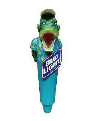 Bud Light Miami Party Gator Blue With Floral Shirt Beer Tap Handle Us No Glasses • $10.50