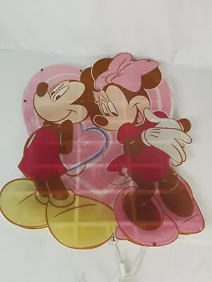 Mickey & Minnie Mouse Valentines My Love 19” Lighted Window Indoor Outdoor Decor • $30