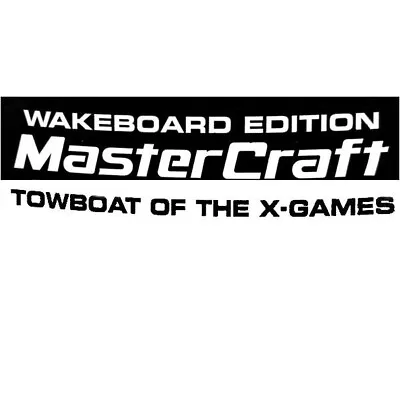 MasterCraft Boat Decal Sticker | OEM Wakeboard Edition Towboat Of The X-Games • $76.11